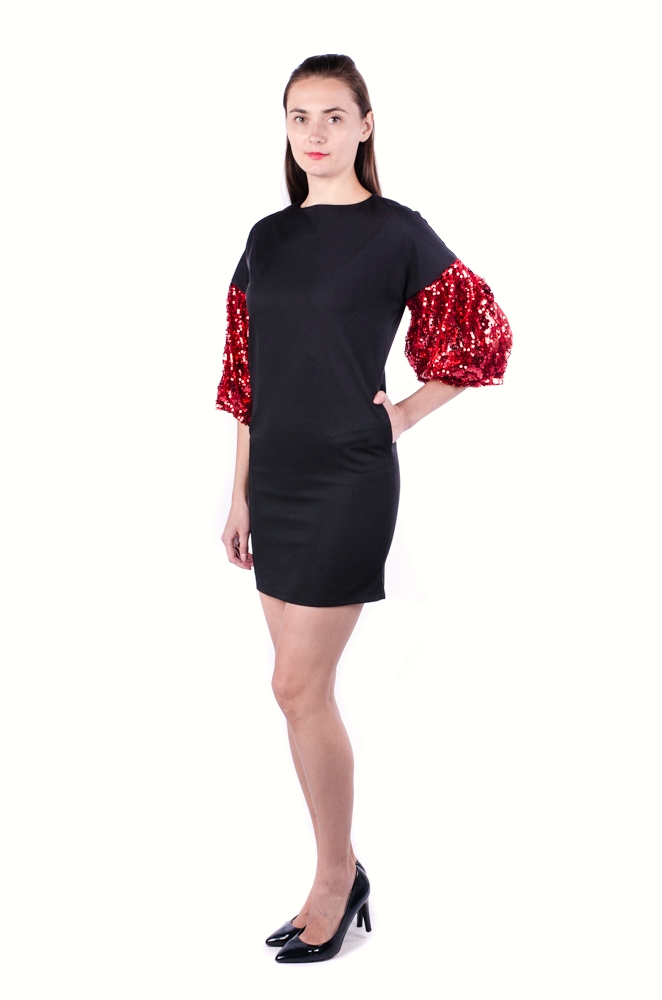 Платье женское рукав фонарь 4039