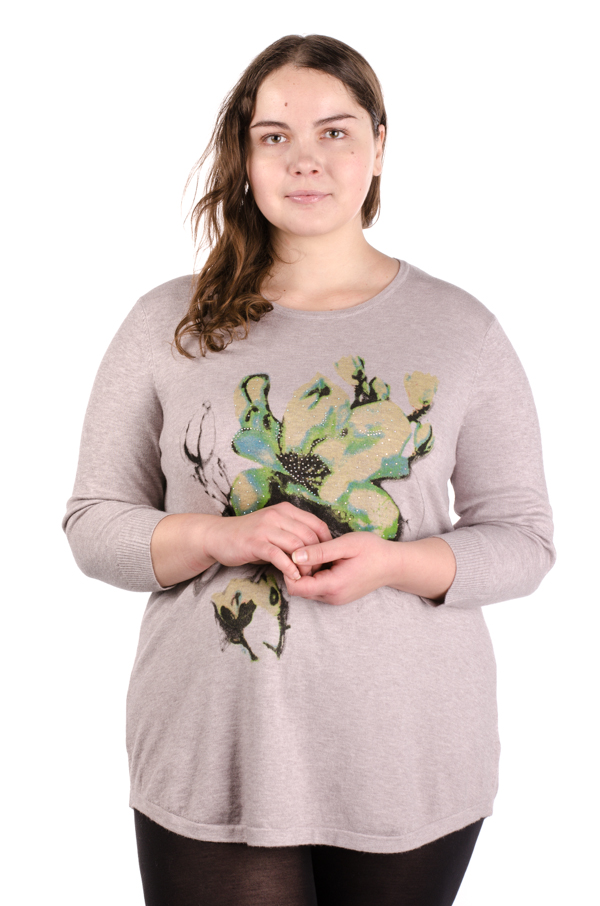 Джемпер женский с принтом 4830