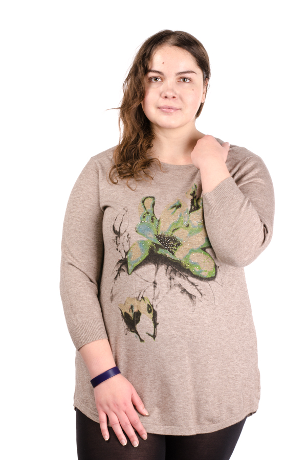 Джемпер женский с принтом 4830