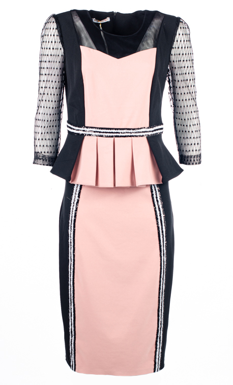 Костюм женский юбочный с пайетками 249544