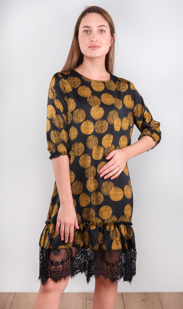 Платье женское с оборкой 252719