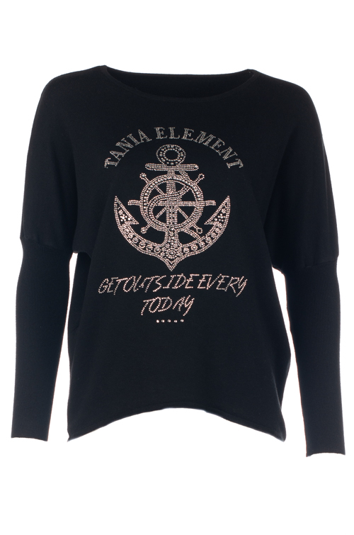 Джемпер женский со стразами 2300753