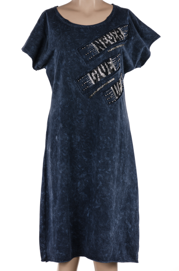 Платье женское со стразами 6099