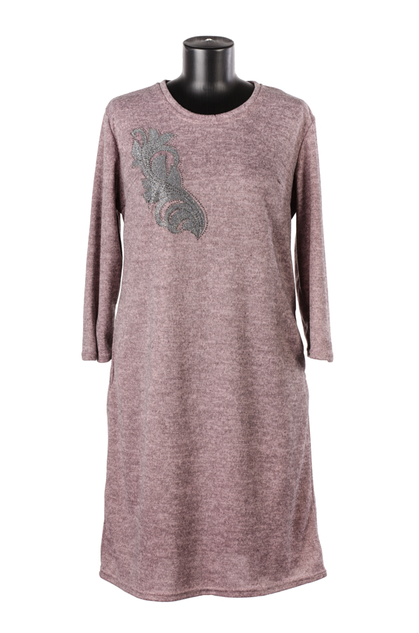 Платье женское со стразами 6354