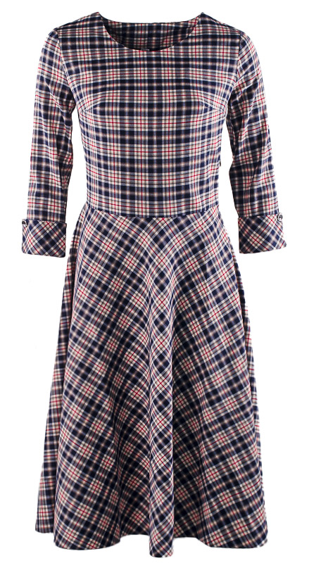 Платье женское в клетку 252512