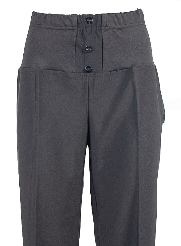 Брюки женские с трикотажной вставкой 250790