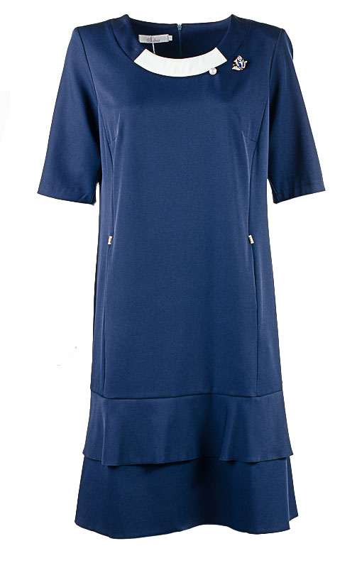 Платье женское с брошью 250925