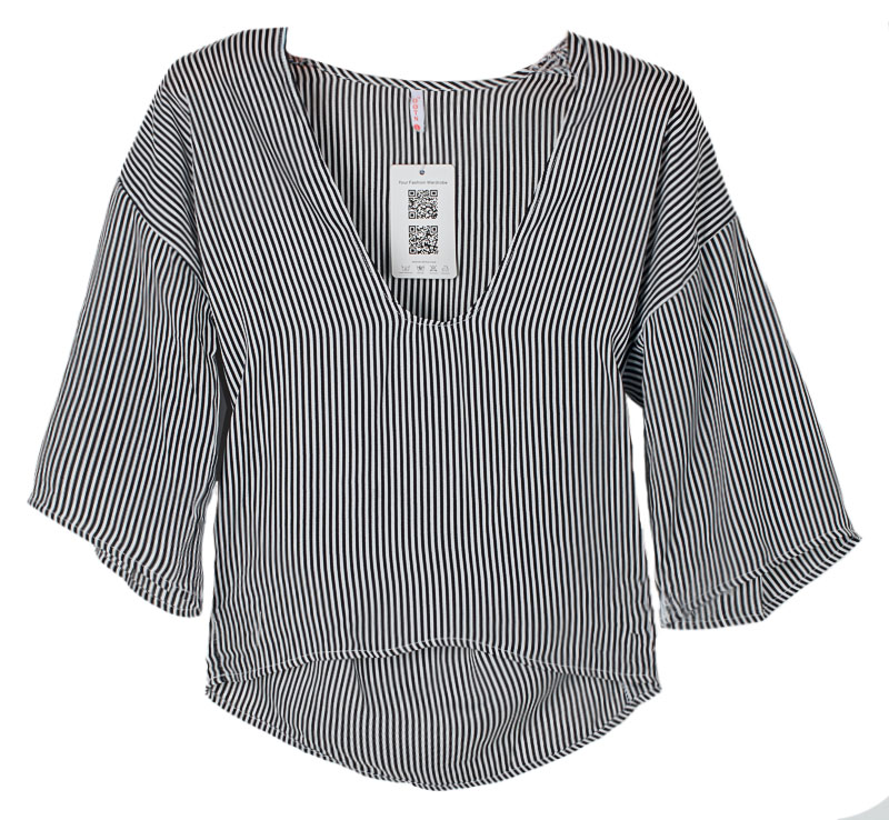 Блузка женская в полоску 251218