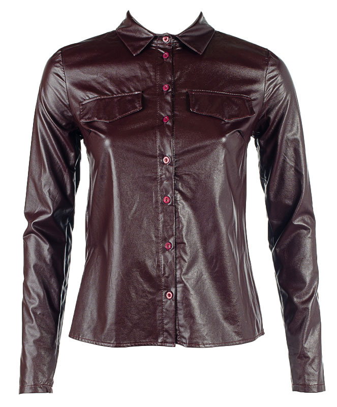 Рубашка женская "кожаная" 251230