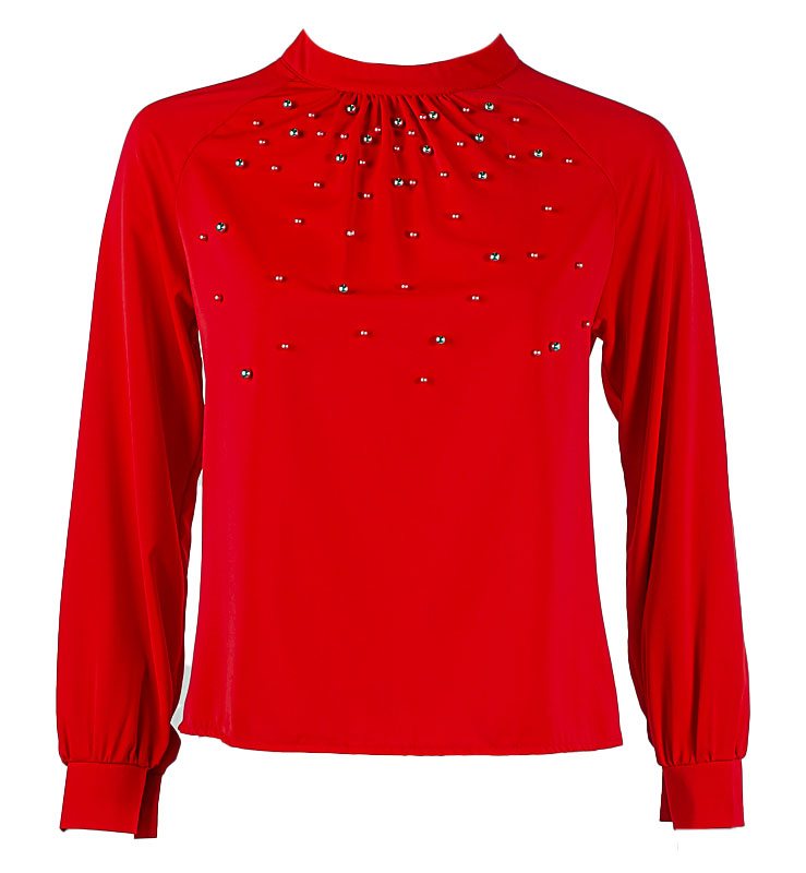 Блузка женская с бусинами 250712