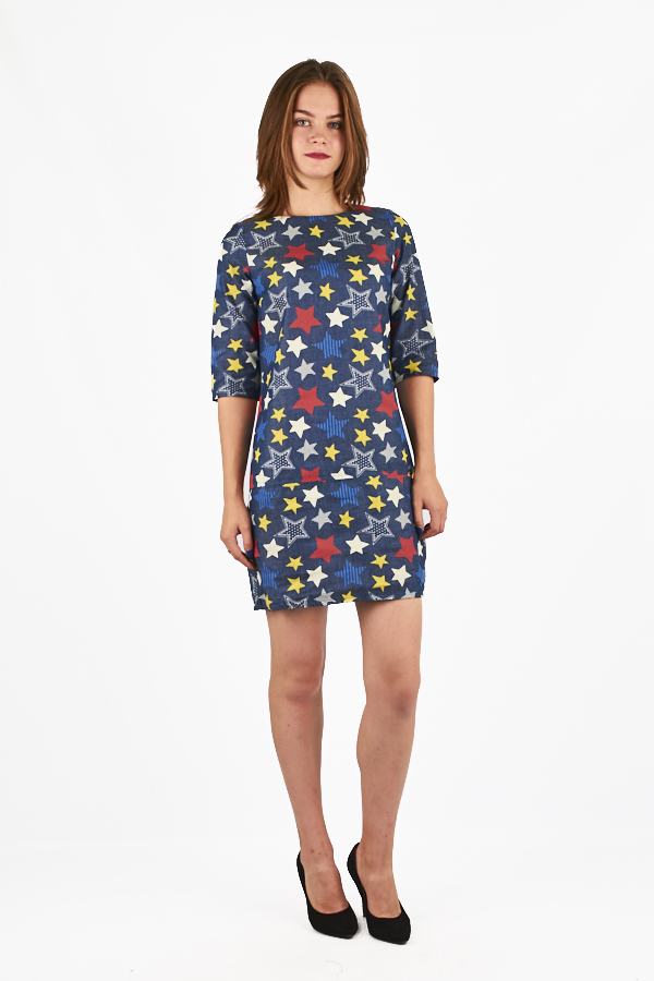 Платье женское рукав 3/4 2337