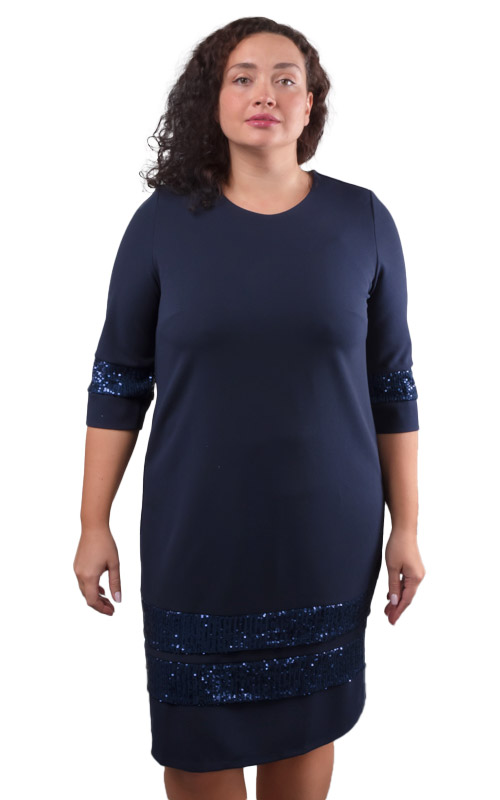 Платье женское с пайетками 252501