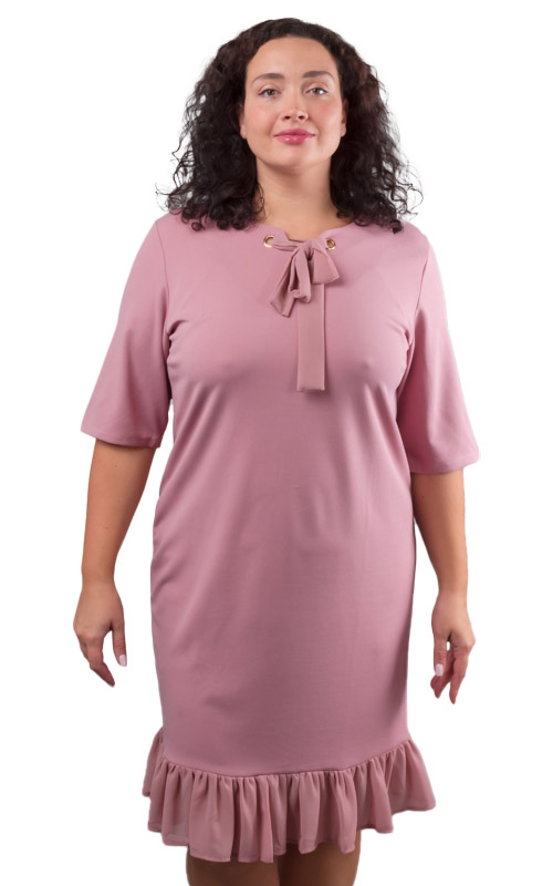Платье женское с бантом 252564