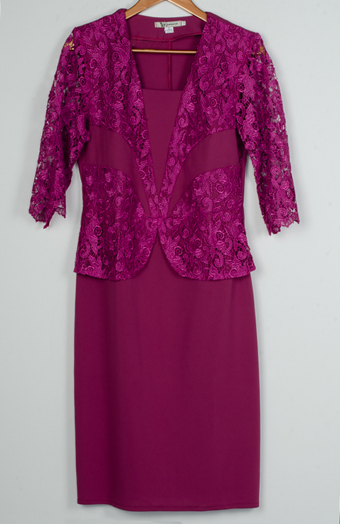 Платье женское с гипюром 248597