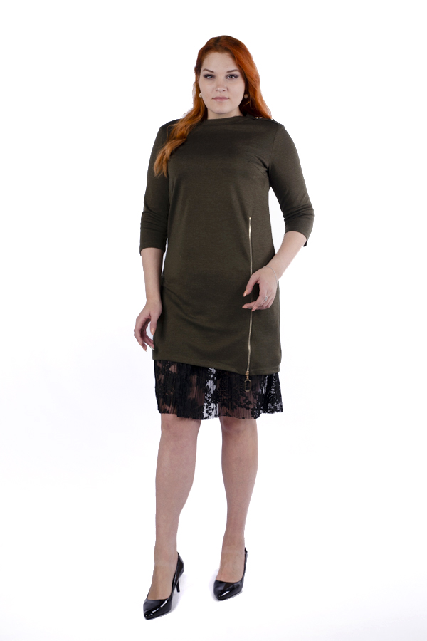 Платье женское с кружевом 4079