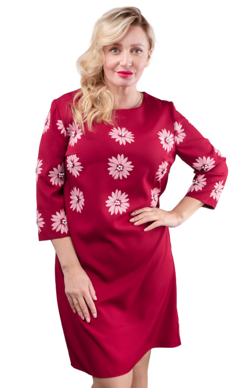 Платье женское с бусинами 252704