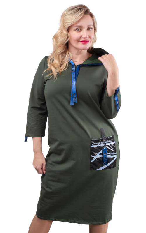 Платье женское с капюшоном 252739