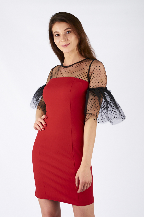 Платье женское с сеткой 2006