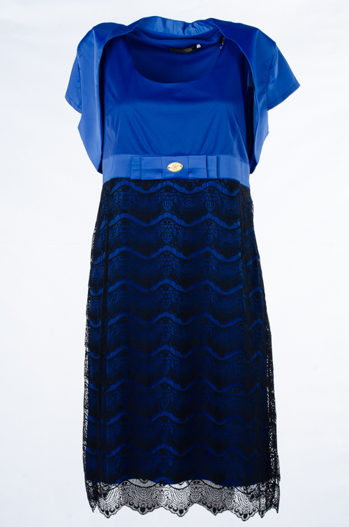 Платье женское с атласным болеро 248560