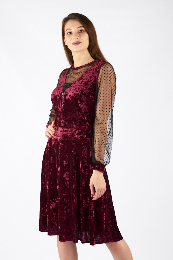 Платье женское велюр 1987