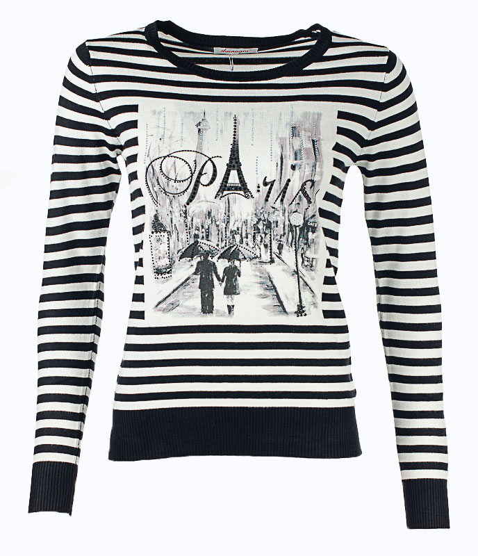 Джемпер женский в полоску 250636