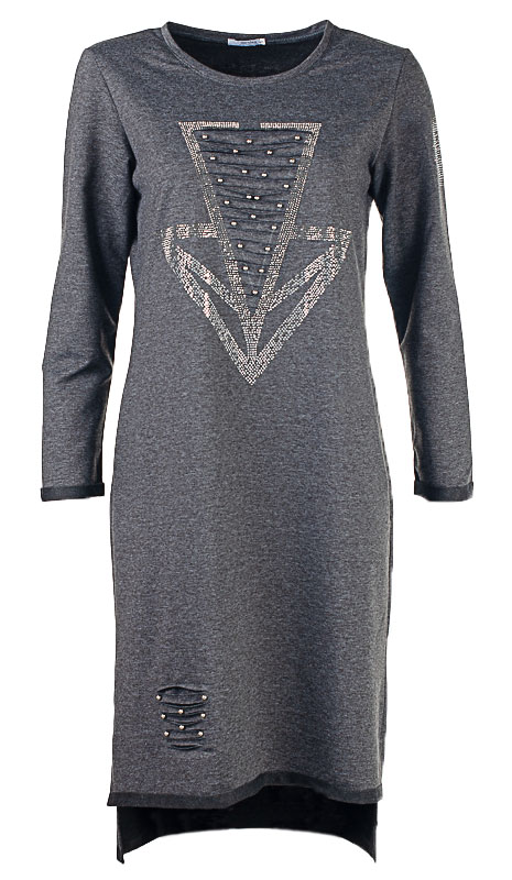 Платье женское со стразами 250621