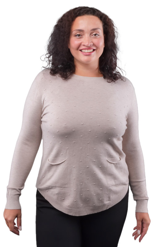 Джемпер женский с карманами 252488