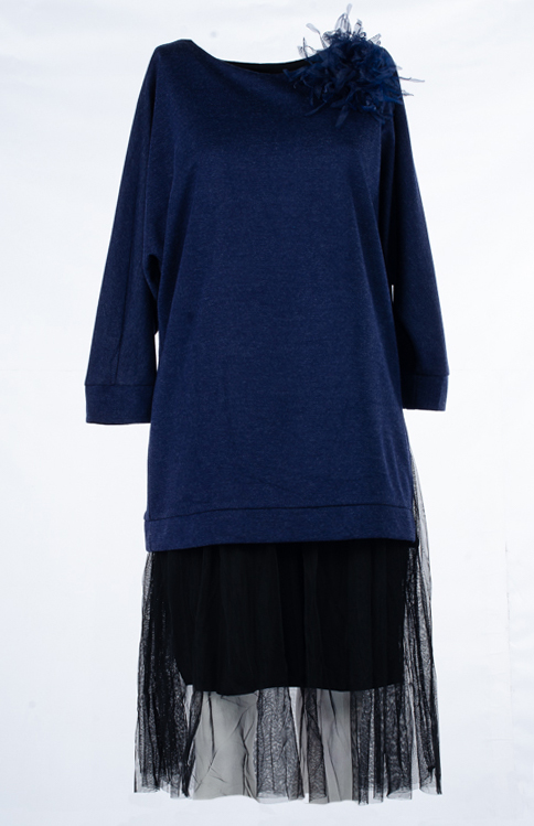 Платье женское с сеткой 248504