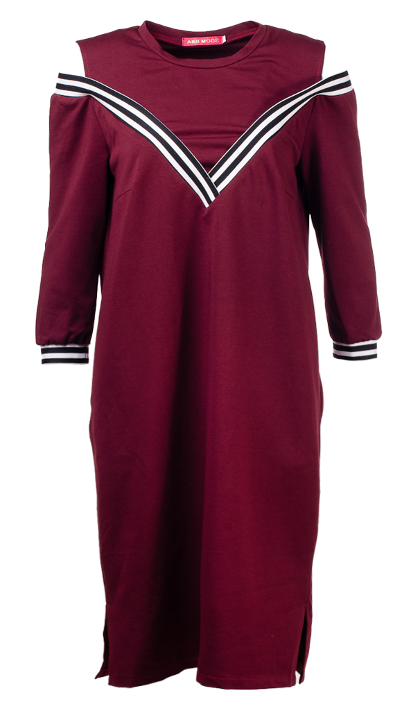 Платье женское с открытыми плечами 252881