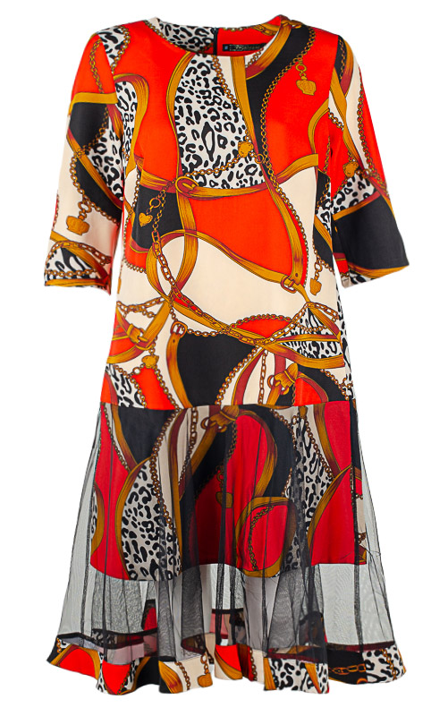 Платье женское с фатином 252022