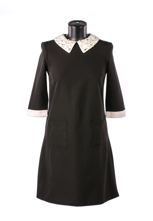 Платье женское с воротником 6924