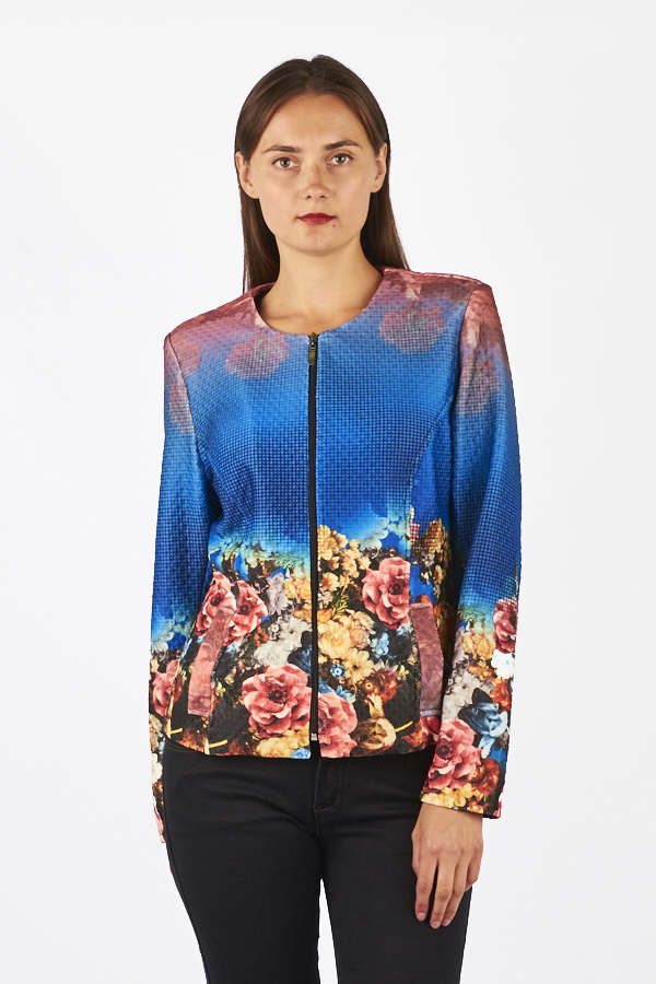 Жакет женский с принтом 2508