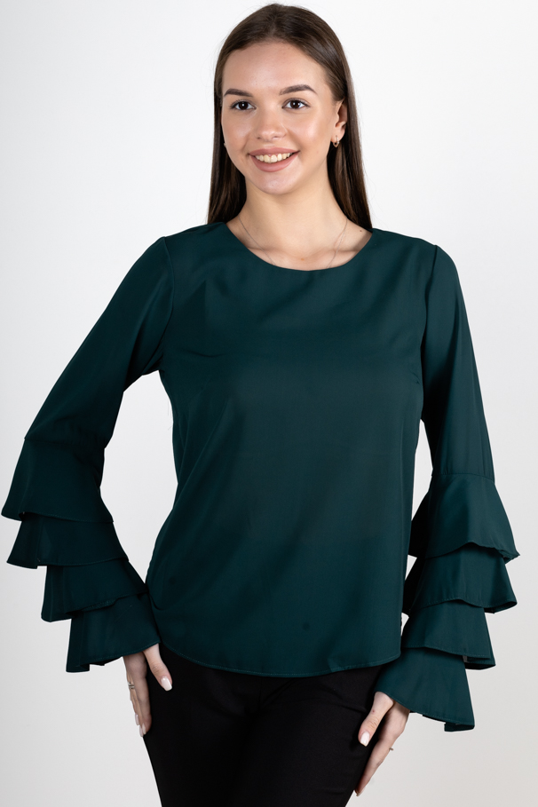 Блузка женская рукав волан 253022