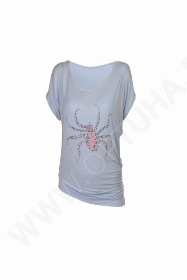 Футболка женская со стразами 0323