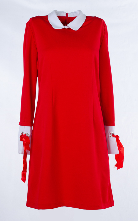 Платье женское с воротником 248595