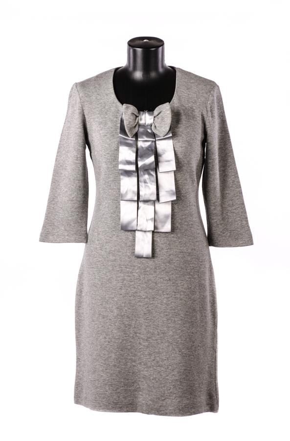 Платье женское с бантом 6934