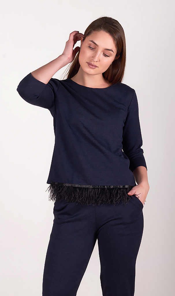 Костюм женский трикотажный с бахромой 250523