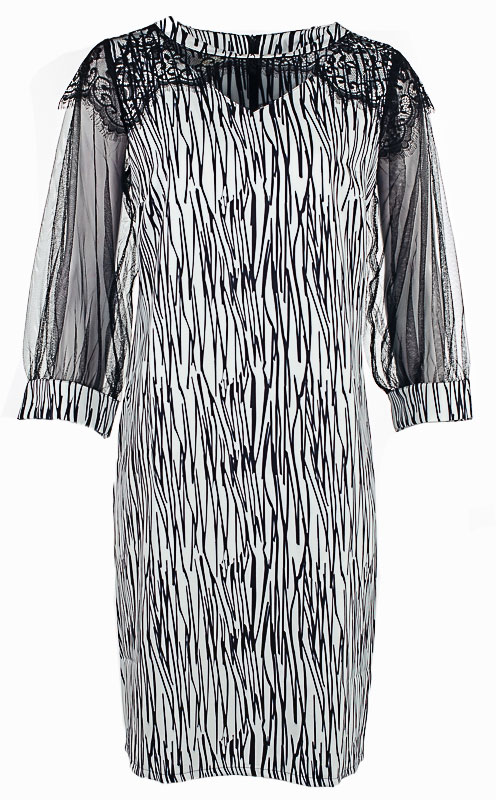 Платье женское с кружевом 250017