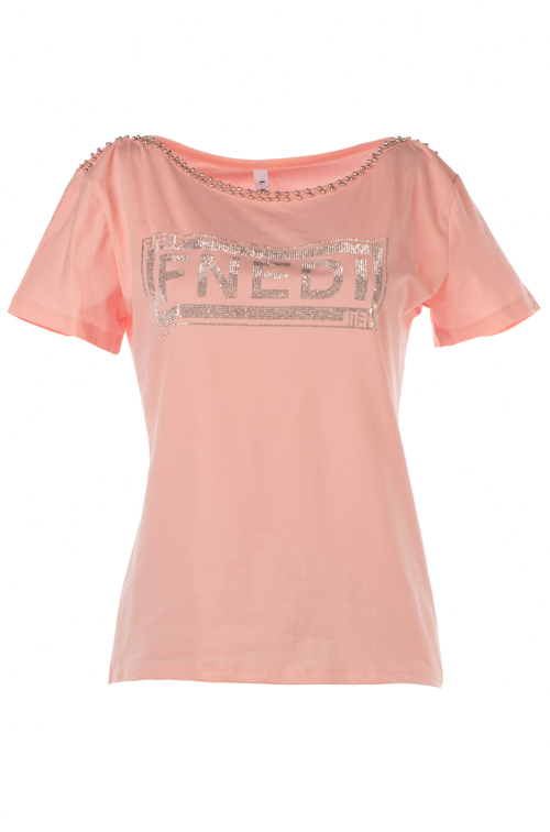 Футболка женская со стразами 2297570