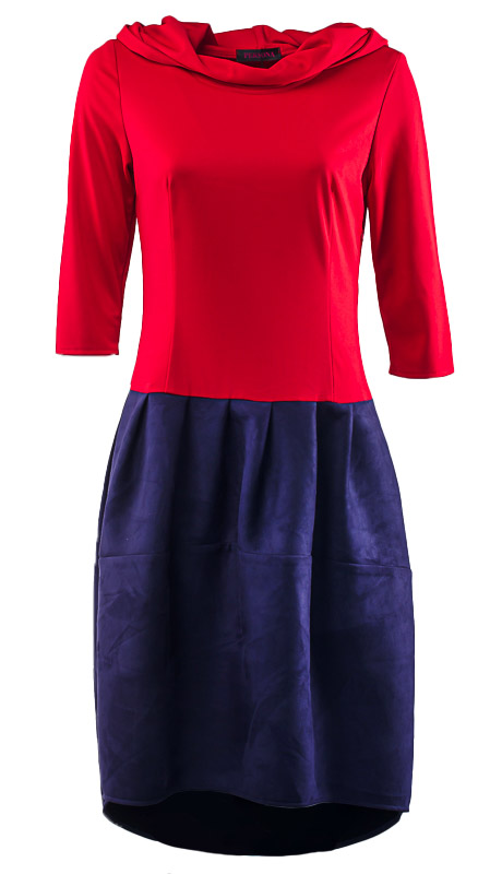 Платье женское комбинированное 252534