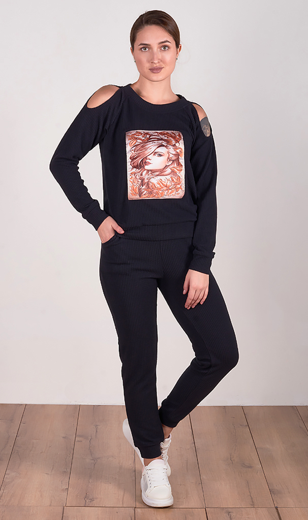 Костюм женский с открытыми плечами 252943