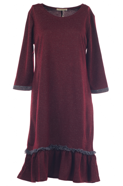 Платье женское с оборкой 2298005