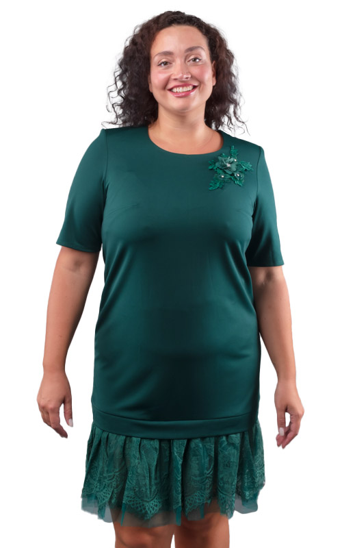 Платье женское с кружевом 252468