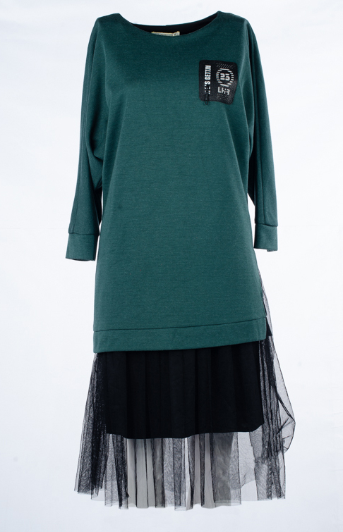 Платье женское с сеткой 248503