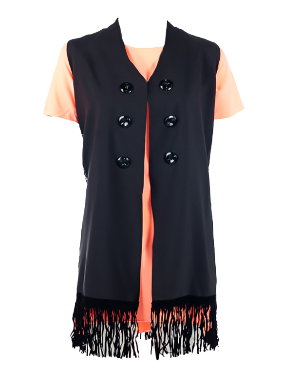 Жилет женский с гипюром 2297658