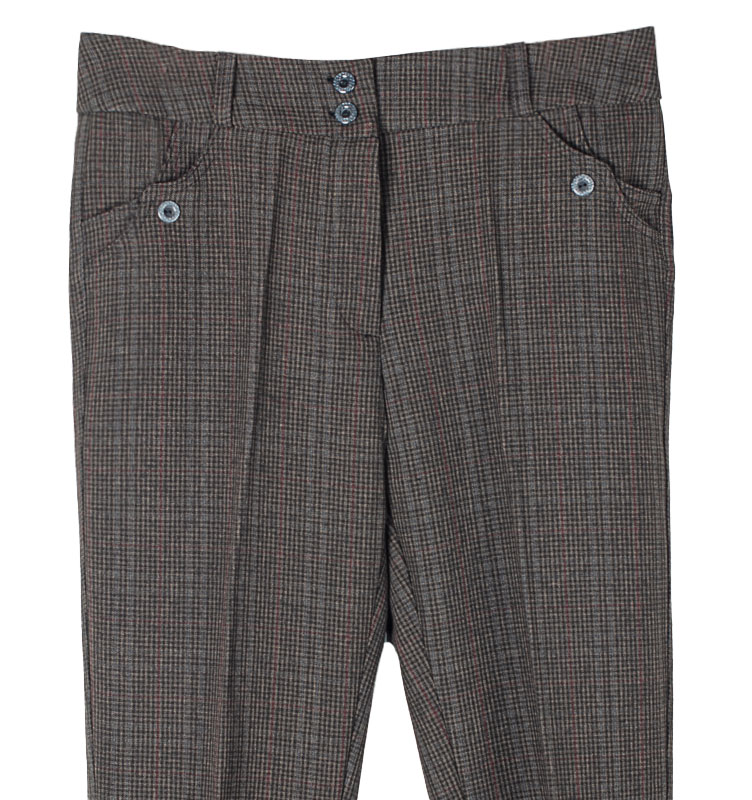 Брюки женские в клетку 250768