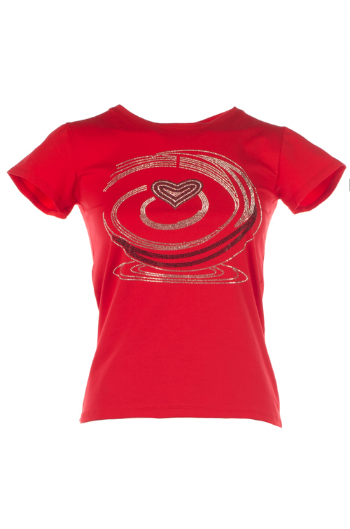 Футболка женская со стразами 2297572