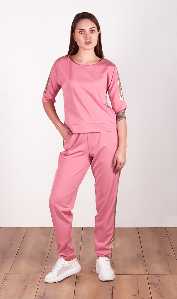 Костюм женский брючный с лампасами 252953