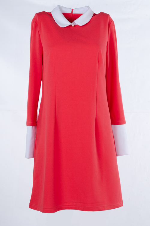 Платье женское с воротником 248595