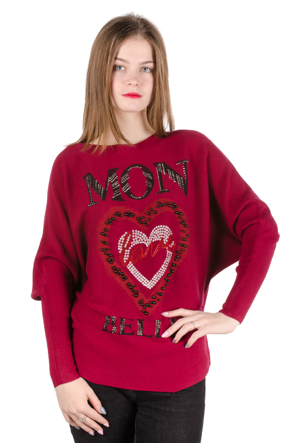 Джемпер женский с принтом 4803